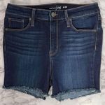 Maison Jules Blue Dark Wash Custom Cutoff Denim Shorts 6 28 in Photo 0