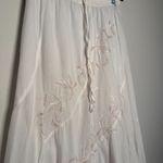 Vintage white Flowy Long Skirt  Photo 3