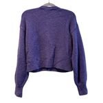 Endless Rose  PuffSleeve Button Front Wool Blend Sweater Lilac Purple XS NWT Photo 2