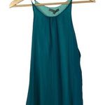 matty m Blue Chiffon Layered Scoop Neck Tank Top XS Photo 0