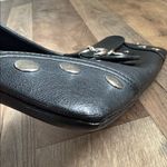 Necessary Objects  Black Leather Folder Clutch Bag Magnetic Closure Black Silver Photo 5