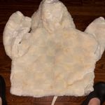 Anthropologie a white faux fur jacket by  in size S. Photo 1