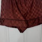 Victoria's Secret Brown Satin Pajama Shorts High-Waisted Photo 3
