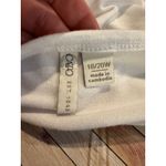 Cato  18 20 White Paisley Print Raglan Sleeve Ruffle Hem Tunic Top Photo 9