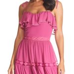 Dress the Population Dream Floral Lace Tiered Tie Strap Sundress Hibiscus XXL Photo 3