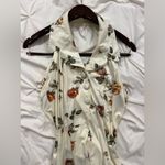 Floral Halter Neck Maxi Dress Orange Size 2 Photo 2