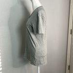 Everlane  Cotton VNeck Short Sleeve TShirt Gray Size XS Photo 3