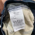 Red Valentino  Frayed Printed Denim Midi Skirt Denim Blue Raw Hem size 38 EUC Photo 9