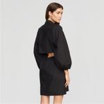Modern Citizen  Emma Open Back Shirt Dress Button Down Black Cotton Sizes L S Photo 6