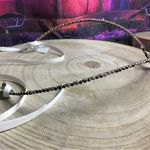 Crystal Rhinestone black & White headband wedding bridal Photo 2