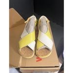 NEW Camper Women Oruga Sandals White Yellow Twins Shoes EU 35 US Womens Size 5 Photo 2