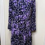 Hary Dary Celestial Dress Moons Stars Women’s Sz Medium Witchy Drop Waist Purple Photo 3