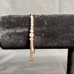 Round Cubic Zirconia Rose Gold Toned Tennis Bracelet Photo 1