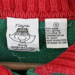 Vintage Tiara Winter Scene Embroidered Knit Cardigan Green Size S Green Photo 6