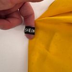 SheIn Milkmaid Country Cottagecore Crop Top XS Yellow Polyester Floral Print Photo 9