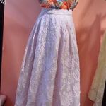 Japanese Kawaii Gyaru Balletcore Formal Office Floral Lilac Midi A Photo 3