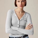 J.Crew  Ribbed henley sweater with Lurex® metallic threads Photo 0