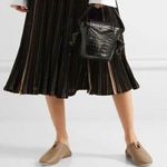 Mercedes Castillo | Sz 7.5 | Khaki Leather Rayven Cutout Round Toe Slip Photo 1