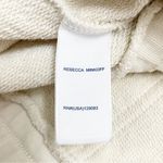 Rebecca Minkoff Mila Zip Front Short Sleeve Cream Cotton Jumpsuit Size Medium Photo 13