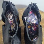 Christian LaCroix  Black Block Heel Bootie Perforated Accent Size 8 Women's Heels Photo 3