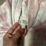 Lucky Brand  Pink and White Tie-Dye Cropped Hoodie Photo 7