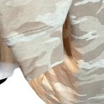 Athleta Women's Crew Neck Camo Sweatshirt Size Small Cream Tan Photo 5