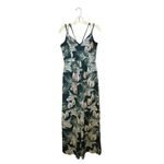 Adelyn Rae ‎ Nissa Floral Jumpsuit Women Size Small Green Tropical Floral Romper Photo 3