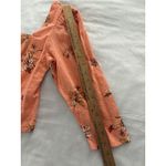 ANA Milkmaid Top Womens Small Orange Floral Crop Boho Festival Babydoll New Photo 11