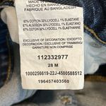 Lee Blue Mid Rise Floral Cotton Blend Drop Flare Jeans Size 28 NWT Photo 8