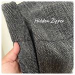 Interplay Couture Gray Herringbone A Line Fully Lined Skirt Size 6 Workwear Photo 4