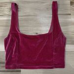 Urban Outfitters  Pink Ribbed Cropped Tank Top Women’s Large Photo 0