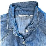 Given Kale DENIM JEAN DRESS Womens Sz LG Western Button Down Stretch Waist Photo 3