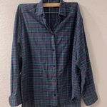 Woolrich  Women’s Vintage Purple/green Plaid Flannel 100% Cotton‎ Shirt- Small Photo 0