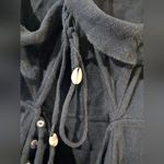 Free People COPY - More Than A Mini Gauze Tie-Back Mini Dress Black Sz L/G NWT Photo 7