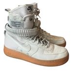 Nike Air Force 1 SF High Top Light Bone Gum Sole Combat Boot Shoe Womens Size 9 Photo 0