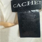 Cachet Cream Peplum Dress with Rhinestone Detail Photo 8