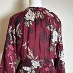 American Rag High Neck Long Sleeve Floral Rayon Dress Photo 5