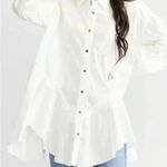 We The Free FREE PEOPLE  - Freya Poplin Tunic timeless relaxed fit size S . Photo 13