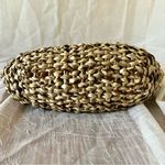 Pandafan Woven Straw Tote, Vintage Basket Mini Bag Brown Photo 2