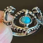 Vintage turquoise stone ram ring size 6 Photo 6