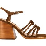 Schutz Sandy Sandals in Caramel Coffee Brown 8 with box Womens High Heels Photo 0