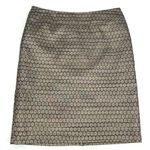 Charter Club Pencil Skirt 14 Women Shiny Gold Knee Length Metallic Lined Photo 0