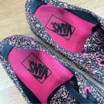 Vans Authentic Neon Paint Splatter Lace Up Sneakers Black Pink 5.5 Men 7 Women Photo 6