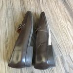 Etienne Aigner BEACON Brown Leather Buckle Loafers Shoes Womens Size 8.5M Photo 4