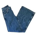 Mango MNG Denim Blue Wash High Rise Wide Leg Cotton Y2K Jeans SZ 1 #1272 Photo 7