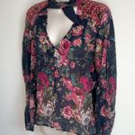 Anthropologie 🆕 Aratta Diana floral neck tie lightweight blouse top long… Photo 8