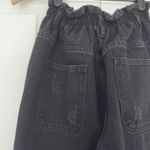 Princess Polly  Open Road Paper bag Waist Jeans Black distressed pockets paperbag Photo 7