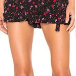 For Love & Lemons X REVOLVE Wrap Skort in Black Floral Sz XS Photo 0