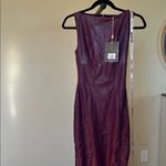 House Of CB HOUSE OF CB 'Sahara' Merlot Vegan Leather Maxi Dress NWT size XS Photo 10