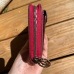 Cartier Authentic  zip around long wallet red silver leather luxury Photo 9